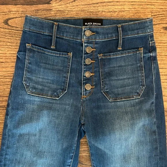 BLACK ORCHID slimming super flares - 70s inspired - Picture 3 of 8